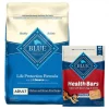 Blue Buffalo Life Protection Formula Adult Chicken & Brown Rice Recipe Dry Food + Health Bars Baked with Bacon, Egg & Cheese Dog Treats