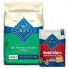 Blue Buffalo Life Protection Formula Adult Lamb & Brown Rice Recipe Dry Food + Health Bars Baked with Bacon, Egg & Cheese Dog Treats