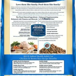 Blue Buffalo Indoor Health Chicken & Brown Rice Recipe Adult Dry Food + Bursts With Savory Seafood Cat Treats -Cheap Blue Life Protection || Charming Pet || Cobalt Aquatics Store 294254 PT2. SY630 V1620226935