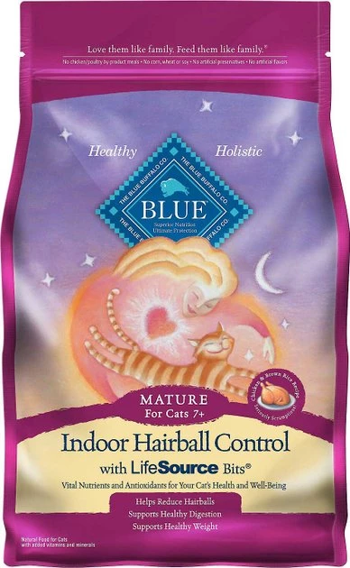 Blue Buffalo Indoor Hairball Control Chicken & Brown Rice Recipe Dry Food + Freedom Indoor Mature Chicken Recipe Canned Cat Food 2 Blue Buffalo Indoor Hairball Control Chicken & Brown Rice Recipe Dry Food + Freedom Indoor Mature Chicken Recipe Canned Cat Food - Image 2