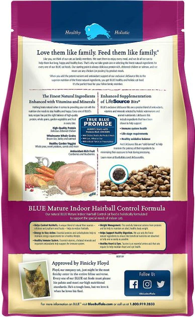 Blue Buffalo Indoor Hairball Control Chicken & Brown Rice Recipe Dry Food + Freedom Indoor Mature Chicken Recipe Canned Cat Food 3 Blue Buffalo Indoor Hairball Control Chicken & Brown Rice Recipe Dry Food + Freedom Indoor Mature Chicken Recipe Canned Cat Food - Image 3