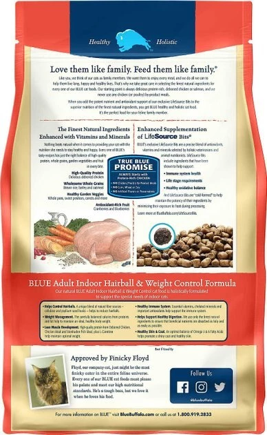 Blue Buffalo Healthy Aging Chicken & Brown Rice Recipe + Indoor Hairball & Weight Control Chicken & Brown Rice Recipe Dry Cat Food 7 Blue Buffalo Healthy Aging Chicken & Brown Rice Recipe + Indoor Hairball & Weight Control Chicken & Brown Rice Recipe Dry Cat Food - Image 7