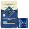 Zesty Paws||Blue Buffalo Zesty Paws Advanced Mobility Chicken Flavored Chews Joint Supplement + Blue Buffalo Life Protection Formula Chicken & Brown Rice Recipe Dry Food for Senior Dogs
