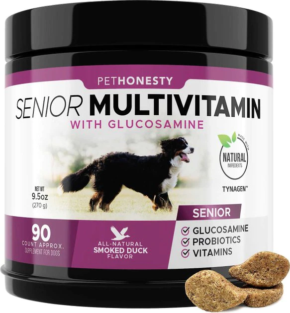 PetHonesty||Blue Buffalo PetHonesty Duck Flavored Soft Chews Multivitamin for Senior Dogs + Blue Buffalo Life Protection Formula Senior Chicken & Brown Rice Recipe Dry Food 2 PetHonesty||Blue Buffalo PetHonesty Duck Flavored Soft Chews Multivitamin for Senior Dogs + Blue Buffalo Life Protection Formula Senior Chicken & Brown Rice Recipe Dry Food - Image 2