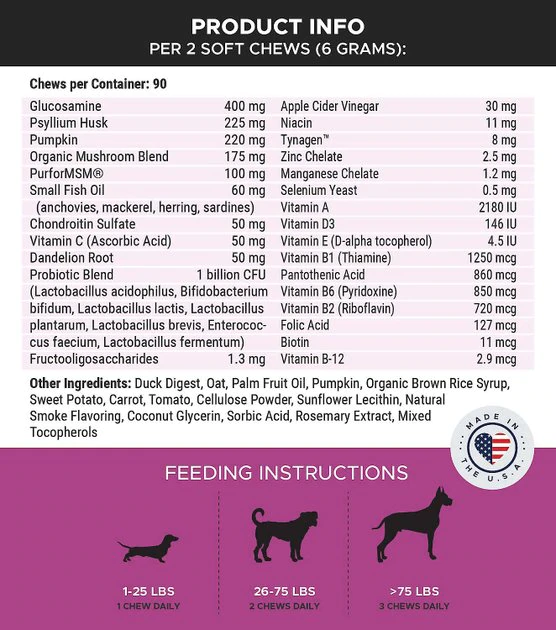 PetHonesty||Blue Buffalo PetHonesty Duck Flavored Soft Chews Multivitamin for Senior Dogs + Blue Buffalo Homestyle Recipe Senior Chicken Dinner with Garden Vegetables Canned Food 4 PetHonesty||Blue Buffalo PetHonesty Duck Flavored Soft Chews Multivitamin for Senior Dogs + Blue Buffalo Homestyle Recipe Senior Chicken Dinner with Garden Vegetables Canned Food - Image 4