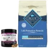 PetHonesty||Blue Buffalo PetHonesty 10-for-1 Chicken Flavored Soft Chews Multivitamin for Dogs + Blue Buffalo Life Protection Formula Adult Chicken & Brown Rice Recipe Dry Food