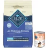 Blue Buffalo Life Protection Formula Large Breed Healthy Weight Adult Chicken & Brown Rice Recipe Dry Dog Food + True Solutions Fit & Healthy Weight Control Formula Wet Food