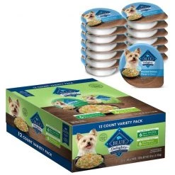 Blue Buffalo Divine Delights Gravy Variety Pack Filet Mignon & NY Strip Flavor + Roasted Chicken Flavor Hearty Gravy Dog Food Trays