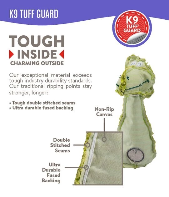 Charming Pet Longidudes Unicorn Plush & Squeaky Dog Tug Toy, Blue 2 Charming Pet Longidudes Unicorn Plush & Squeaky Dog Tug Toy, Blue - Image 2