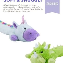 Charming Pet Longidudes Dino Plush & Squeaky Dog Tug Toy, Green -Cheap Blue Life Protection || Charming Pet || Cobalt Aquatics Store 368212 PT4. SY630 V1644529895