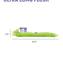 Charming Pet Longidudes Dino Plush & Squeaky Dog Tug Toy, Green -Cheap Blue Life Protection || Charming Pet || Cobalt Aquatics Store 368212 PT5. SY630 V1644523974