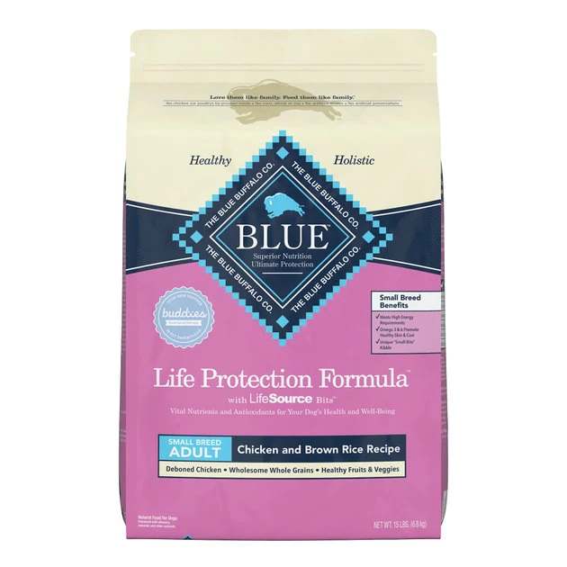 Blue Buffalo Life Protection Formula Small Breed Adult Chicken & Brown Rice Recipe Dry Dog Food 1 Blue Buffalo Life Protection Formula Small Breed Adult Chicken & Brown Rice Recipe Dry Dog Food