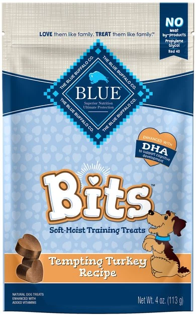 Blue Buffalo Blue Bits Tempting Turkey Recipe Soft-Moist Training Dog Treats 1 Blue Buffalo Blue Bits Tempting Turkey Recipe Soft-Moist Training Dog Treats