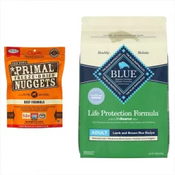 Blue Buffalo||Primal Blue Buffalo Life Protection Formula Lamb & Brown Rice Dry Food + Primal Beef Formula Freeze-Dried Dog Food