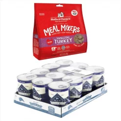 Blue Buffalo||Stella & Chewy's Blue Buffalo Homestyle Recipe Chicken Dinner Garden Vegetables & Brown Rice Canned Food + Stella & Chewy's Turkey Meal Mixers Freeze-Dried Dog Food Topper