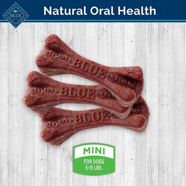 Blue Buffalo Dental Bones Mini All Natural Rawhide-Free Dental Dog Treats 6 Blue Buffalo Dental Bones Mini All Natural Rawhide-Free Dental Dog Treats - Image 6