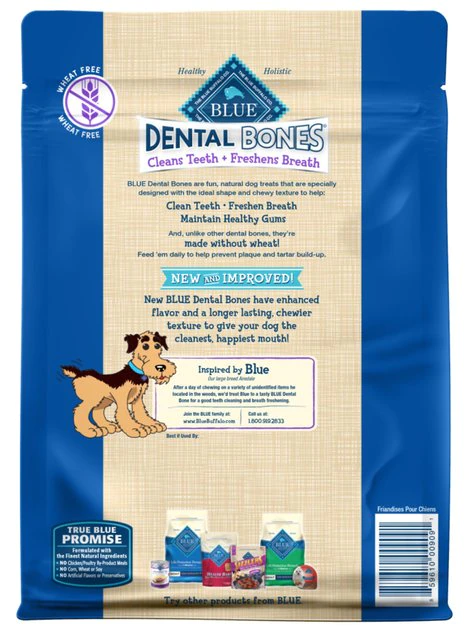 Blue Buffalo Dental Bones All Natural Rawhide-Free Large Dental Dog Treats 2 Blue Buffalo Dental Bones All Natural Rawhide-Free Large Dental Dog Treats - Image 2