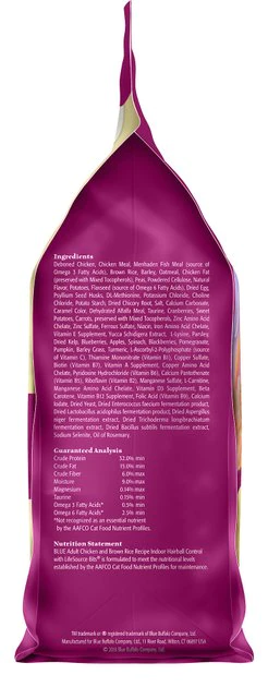 Blue Buffalo Indoor Hairball Control Chicken & Brown Rice Recipe Adult Dry Cat Food 7 Blue Buffalo Indoor Hairball Control Chicken & Brown Rice Recipe Adult Dry Cat Food - Image 7