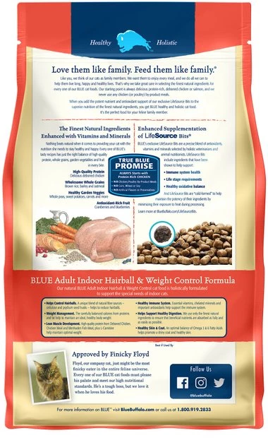 Blue Buffalo Indoor Hairball & Weight Control Chicken & Brown Rice Recipe Adult Dry Cat Food 2 Blue Buffalo Indoor Hairball & Weight Control Chicken & Brown Rice Recipe Adult Dry Cat Food - Image 2