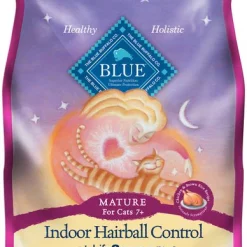Blue Buffalo Indoor Hairball Control Chicken & Brown Rice Recipe Mature Dry Cat Food