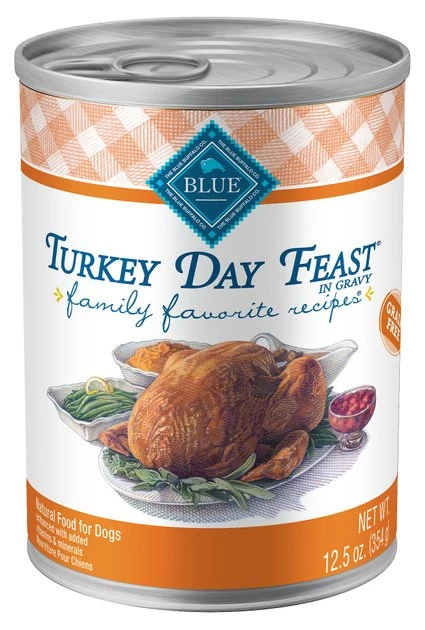 Blue Buffalo Family Favorite Grain-Free Recipes Turkey Day Feast Canned Dog Food 1 Blue Buffalo Family Favorite Grain-Free Recipes Turkey Day Feast Canned Dog Food